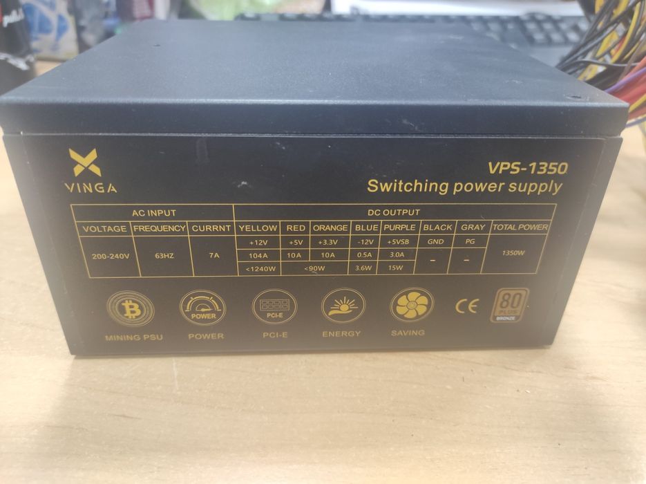 Vinga vps-1350 mining edition Блок питания для майнинга