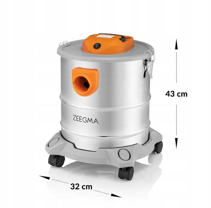 Profesjonalny Odkurzacz Przemysłowy Ash 1600W | Filtr HEPA Do Popiołu