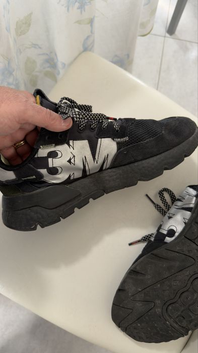 Tenis adidas 3M 43 1/3 preto e cinza