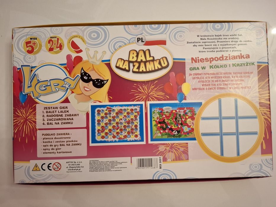 Gra planszowa Bal na Zamku (4 Gry)
