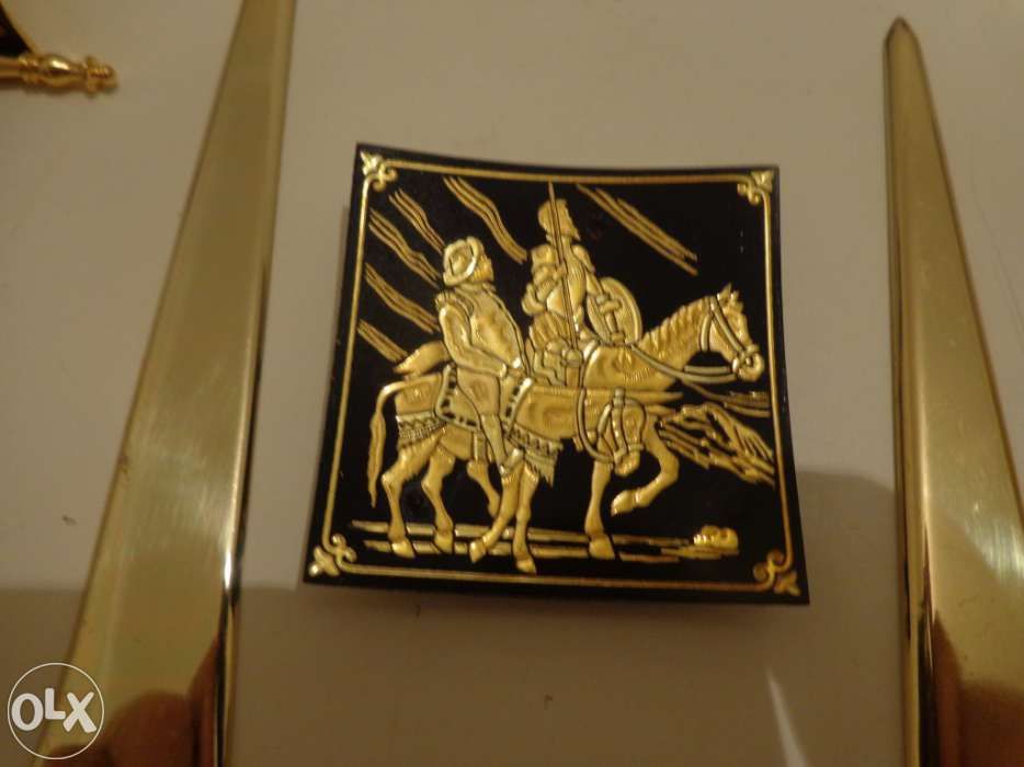 Biblot-abre carta e quadro conjunto- pintado á mão