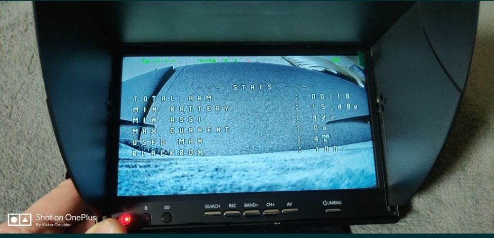 Монітор 7 дюймів FPV  LCD5802S 5.8G 40CH + 1.2 на  9 СН DVR