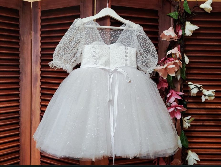 Біла сукня для дівчинки, 92 розмір, плаття сніжинка біле