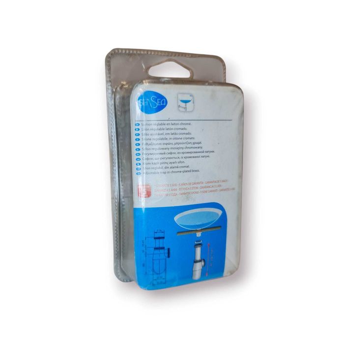 Sifão Regulável Sensea Latão Cromado – Novo e Selado (Garantia 5 Anos)
