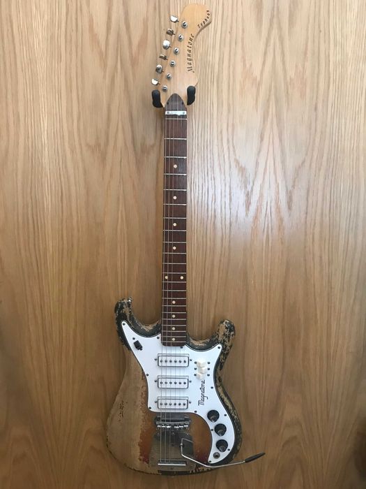 Magnatone Typhoon Guitarra Electrica 1960's Relic USA - Black Sparkle