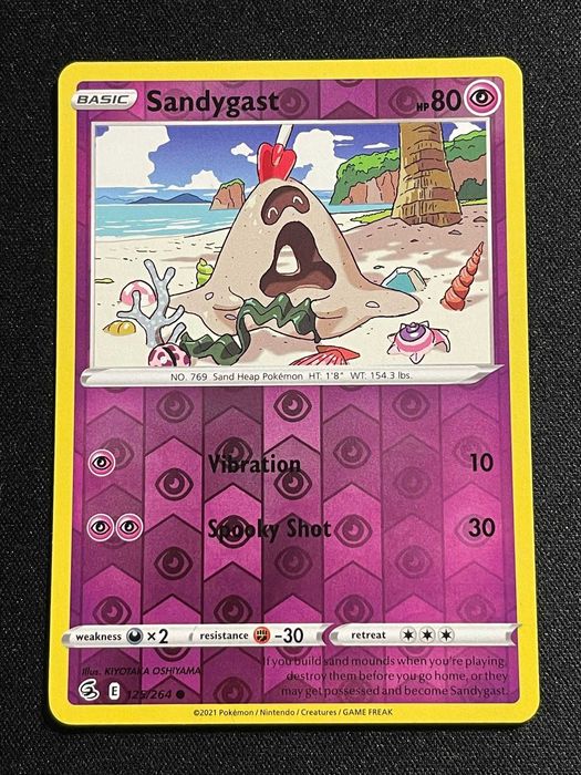 Carta Pokémon Sandygast 125/264 Fusion Strike