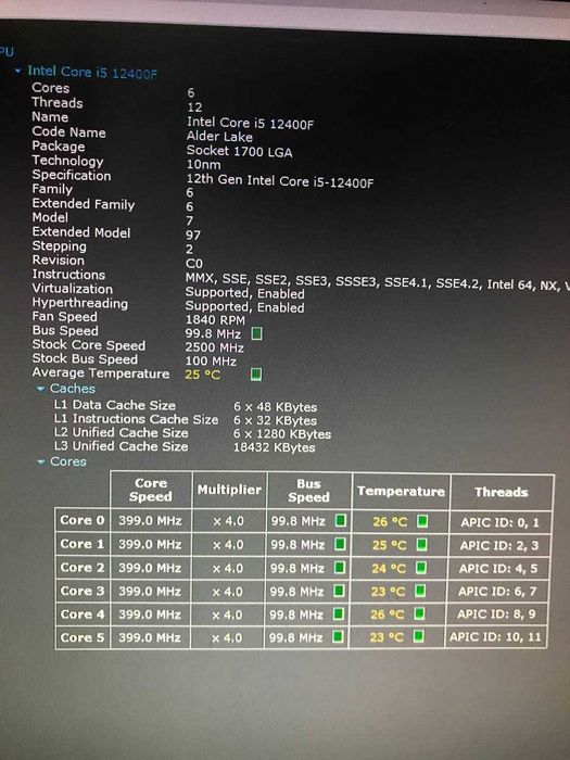 Комплект i5-12400f ,MSI H610M-E,DDR4 16GB 3200