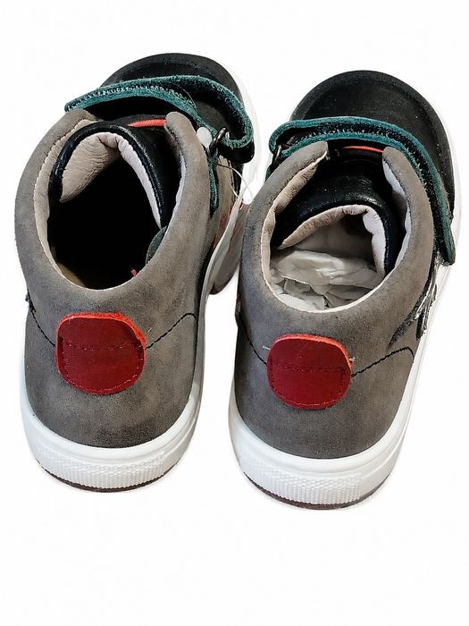 Nowe Garvalin Skórzane Trzewiki Sneakers Rzep 24 / 25