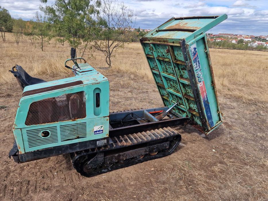 Mini Dumper de lagartas basculante Hanix RT105D a gasóleo - Japonês
