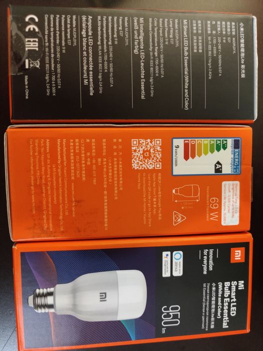 Lâmpada inteligente wireless TP-Link ou Xiaomi c Google Home cx selada