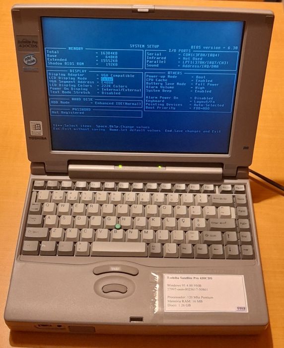 Toshiba satellite pro 430CDS