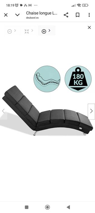 Cadeira chaise longue nova