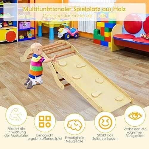 Zestaw drabinek do wspinaczki dla dzieci, 3w1 COSTWAY