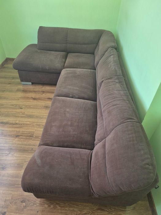 Narożnik z funkcją spania + fotel