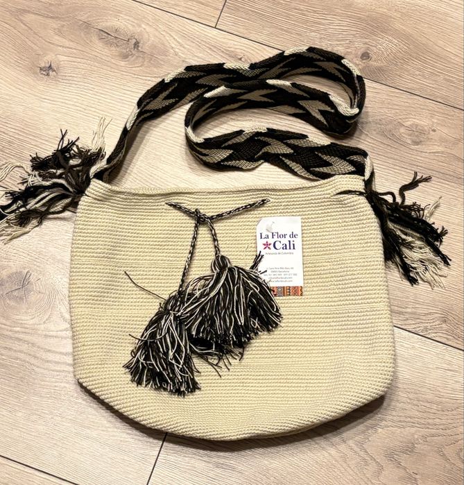 La Flor De Cali Torba Worek Handmade Nowa