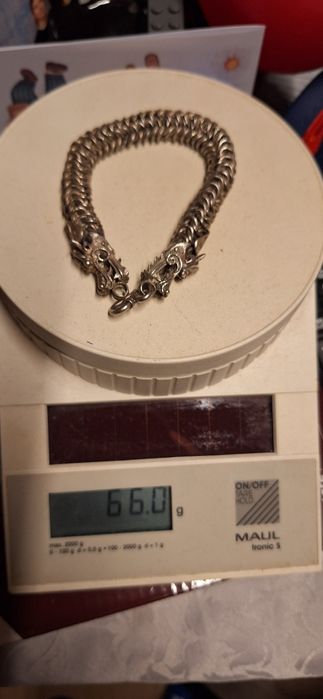 Bransoletka splot królewski/bizantyjski 925 srebro