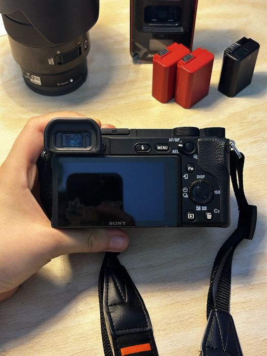 Sony a6400+ lente sony 18-105+ acessorios