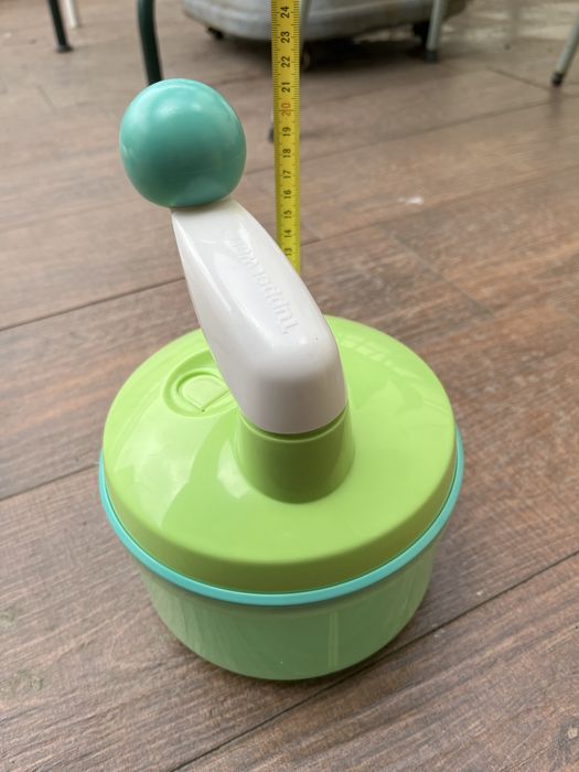 Picadora Manual Tupperware Verde e Turquesa