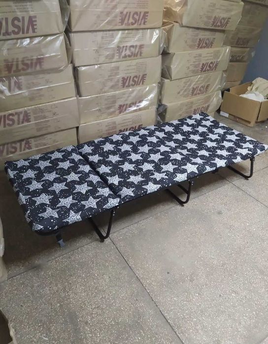 Складная Кровать Раскладушка розкладушка Ліжко Розкладачка з матрацом