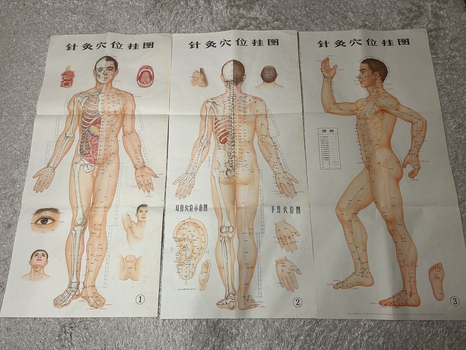 Plakaty ścienne do akupunktury