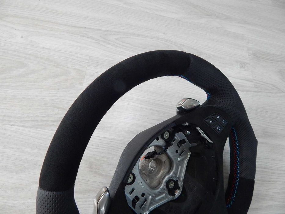 BMW E81 E82 E84 E87 E88 E90 E91 E92 kierownica sport łopatki alcantara