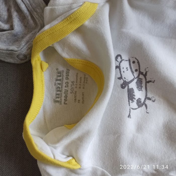 Body niemowlęce 2 sztuki - Lupilu r. 50/56