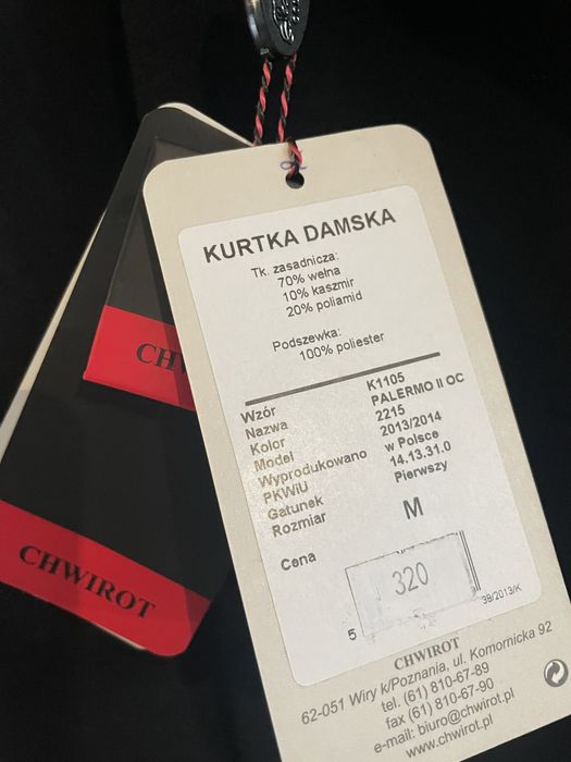 Płaszcz wełna kaszmir Chwirot