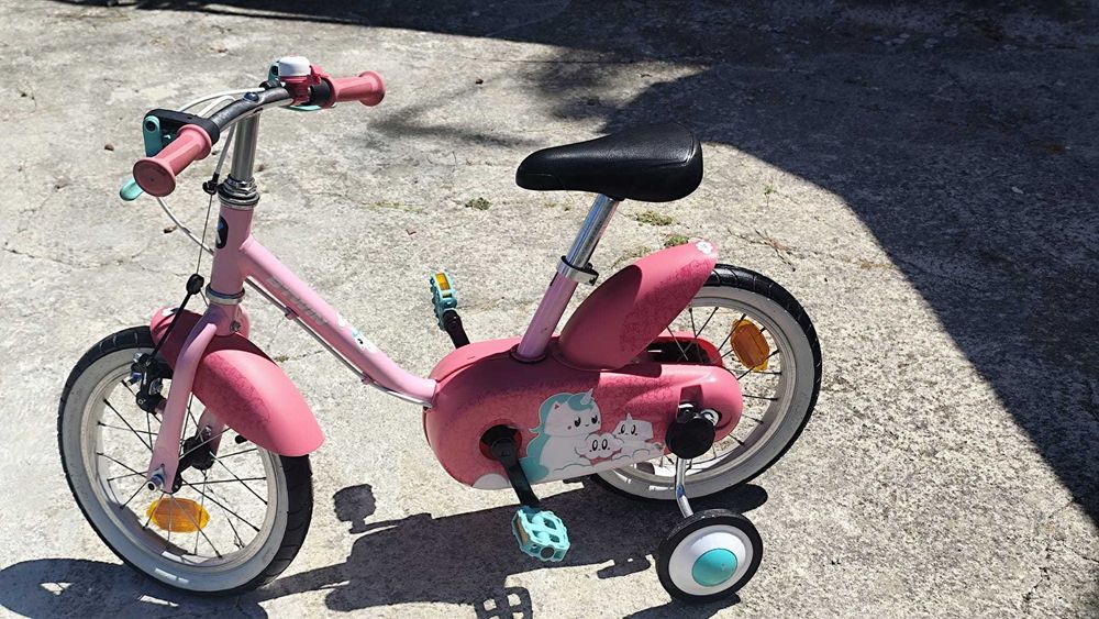 Bicicleta Criança Decathlon 14" com Rodinhas – Excelente Estado