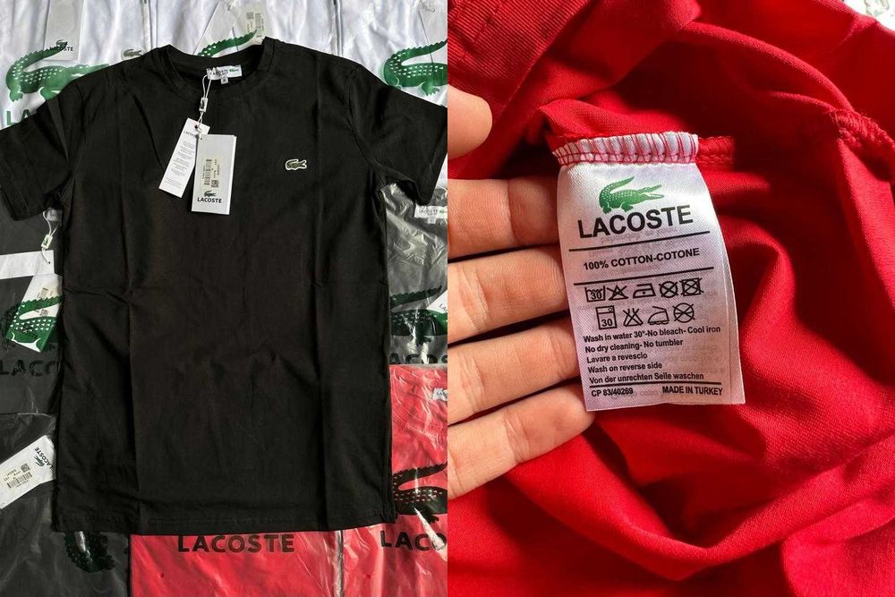 Męska koszulka tshirt Armani Lacoste Ralph Prada kolory krótki rękaw premium M-XXXL