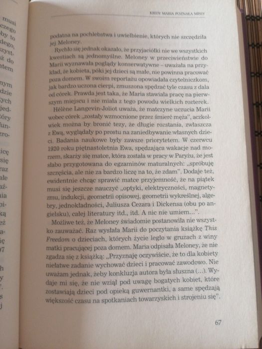 Biografia Maria Skłodowska Curie TWARDA OPRAWA