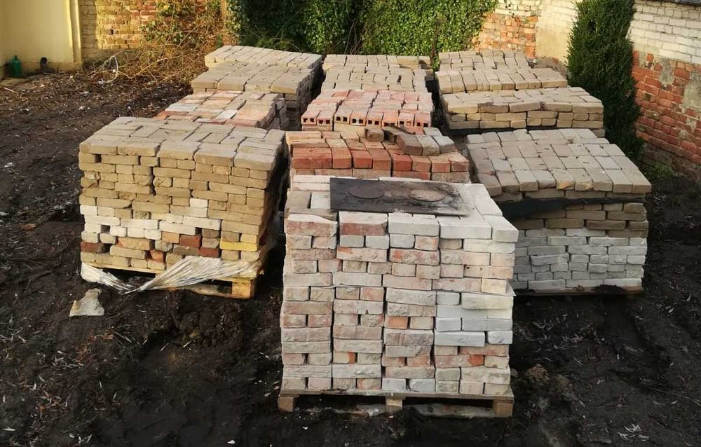 Cegła czerwona biała rozbiórkowa stara 12 tys. sztuk cegły rozbiórki