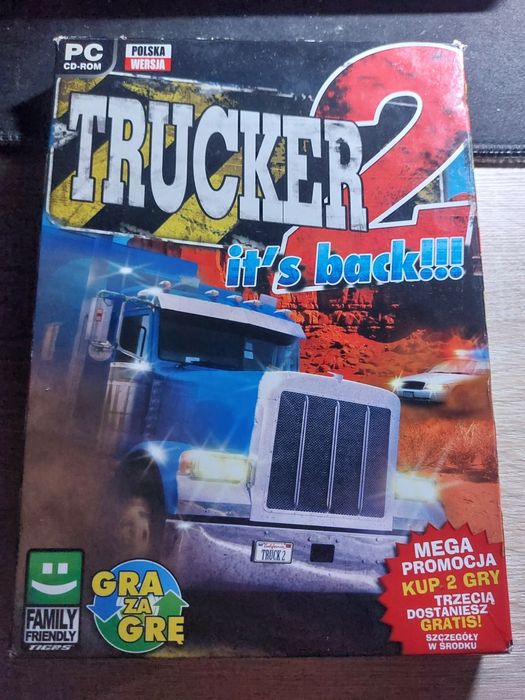 PC. Gra Trucker 2 PL i plus Trucker 1 PL. Dwa gry na jednej płycie.