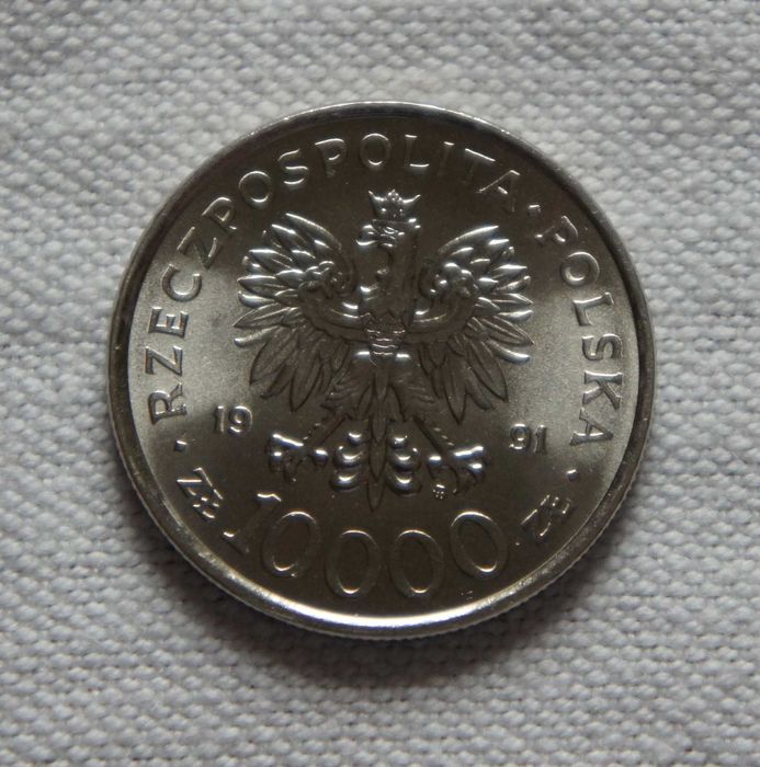 Moneta 10.000 zł  200 Rocznica Konstytucji 3 Maja stan SM na prezent