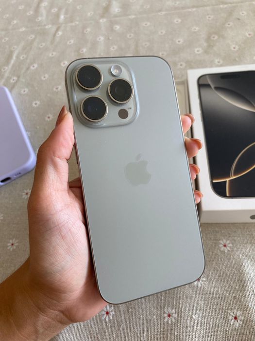 iPhone 16 Pro 128GB – Warranty – Titanium – Free Cases and Screen Protector63825782463873121