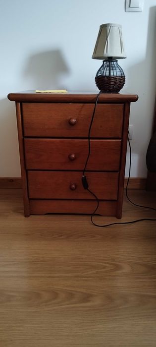 Conjunto de Moveis em madeira de carvalho