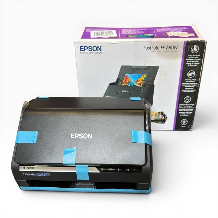 Epson FastFoto FF-680W Wi-Fi | Scanner Fotográfico Profissional | Nova