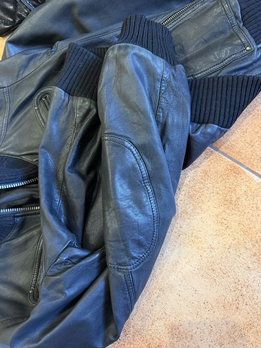 кожанная куртка бомбер