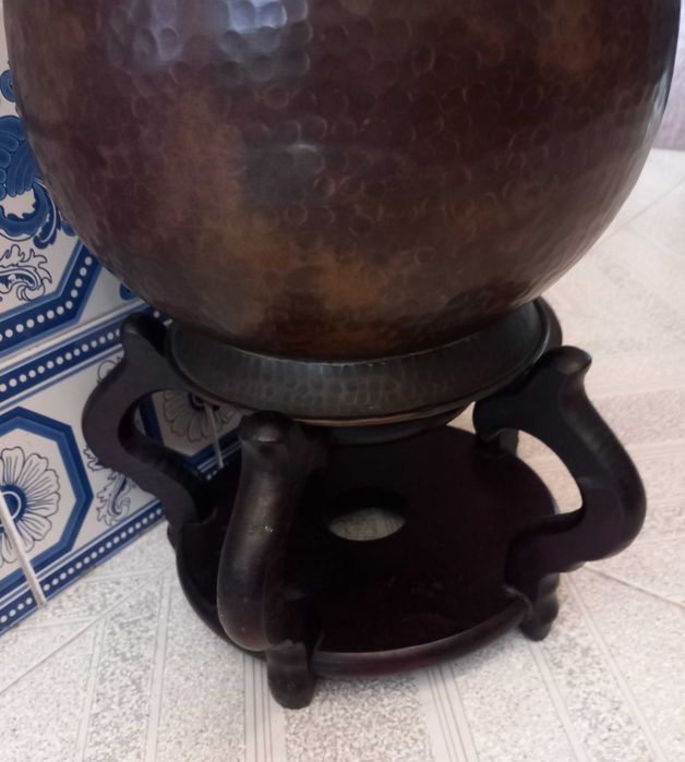 Jarrão Alto em Cobre Escuro