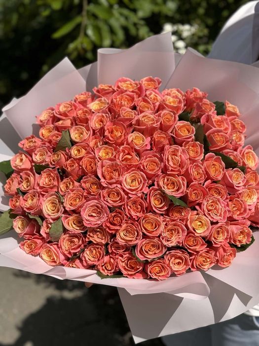 101 роза • Доставка квітів •Троянди • Доставка квітів Київ • Розы •