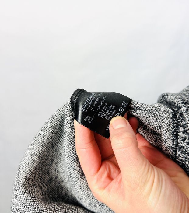 Melanżowa sukienka czarno‑szara S 36