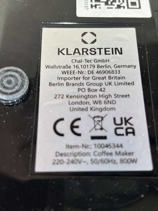 Капельна кавоварка Klarstein Arabica | KLARSTEIN | з Німеччини