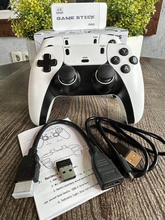 Игровая приставка Game Stick Pro 4K 2 джойстика Денди/ Сега /Sony PlayStation ігрова консоль