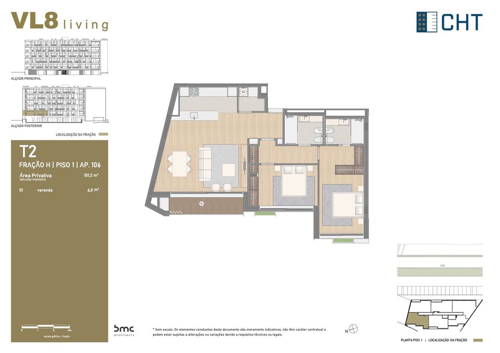 Apartamento T2 - VL8 Living