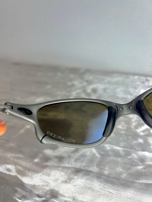 Óculos juliet cinza e azul (metal)