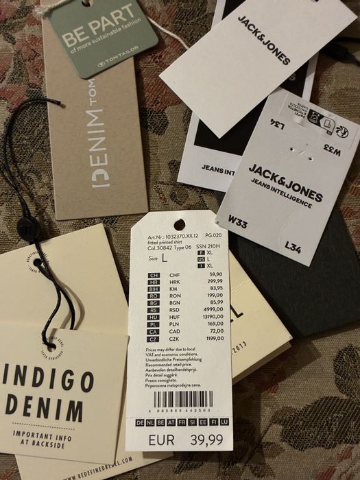 Бірки  від спортивного одягу