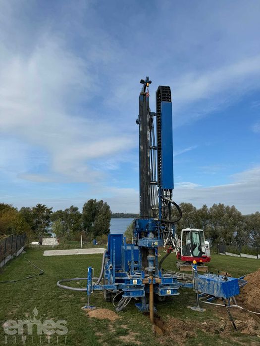 Odwierty pod studnie głębinowe i pompy ciepła, wiercenie