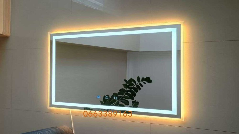 Дзеркало з LED підсвіткою в ванну кімнату та передпокій в рамці купити