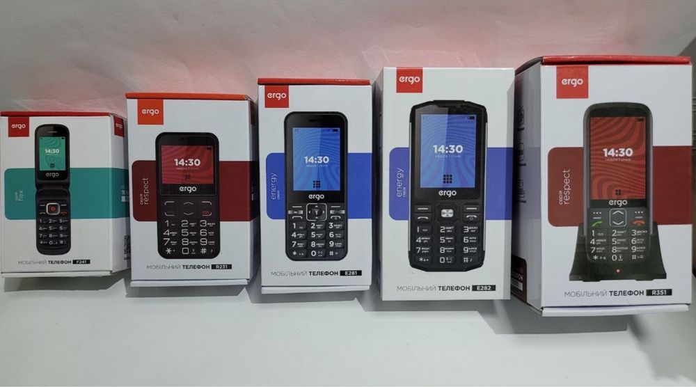 Мобільний телефон Ergo F241 Black Новий!