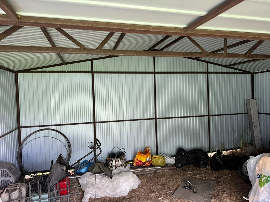 Garaż 5x6 m biały 3 letni stan bdb