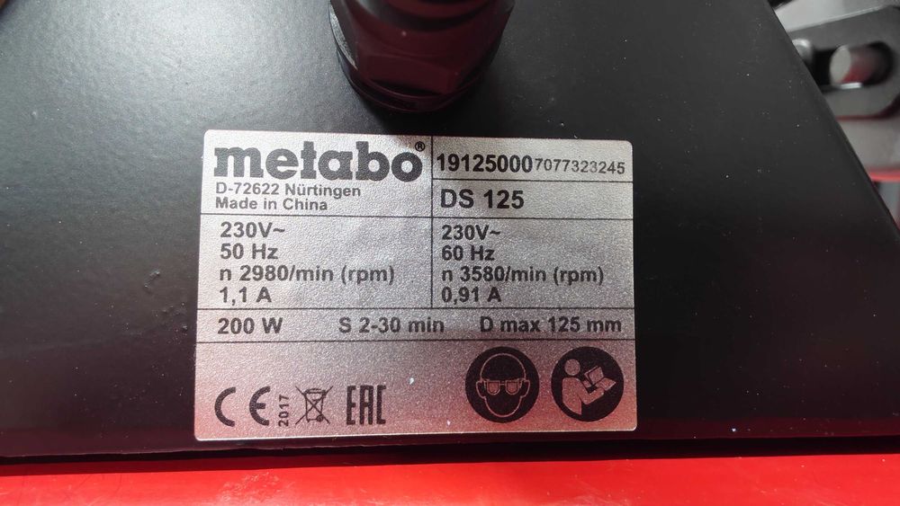 Szlifierka stołowa podwójna Metabo DS 125